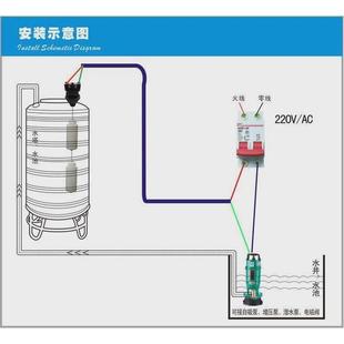 70ab浮球开关液位计水塔水箱水位控制器全自动上