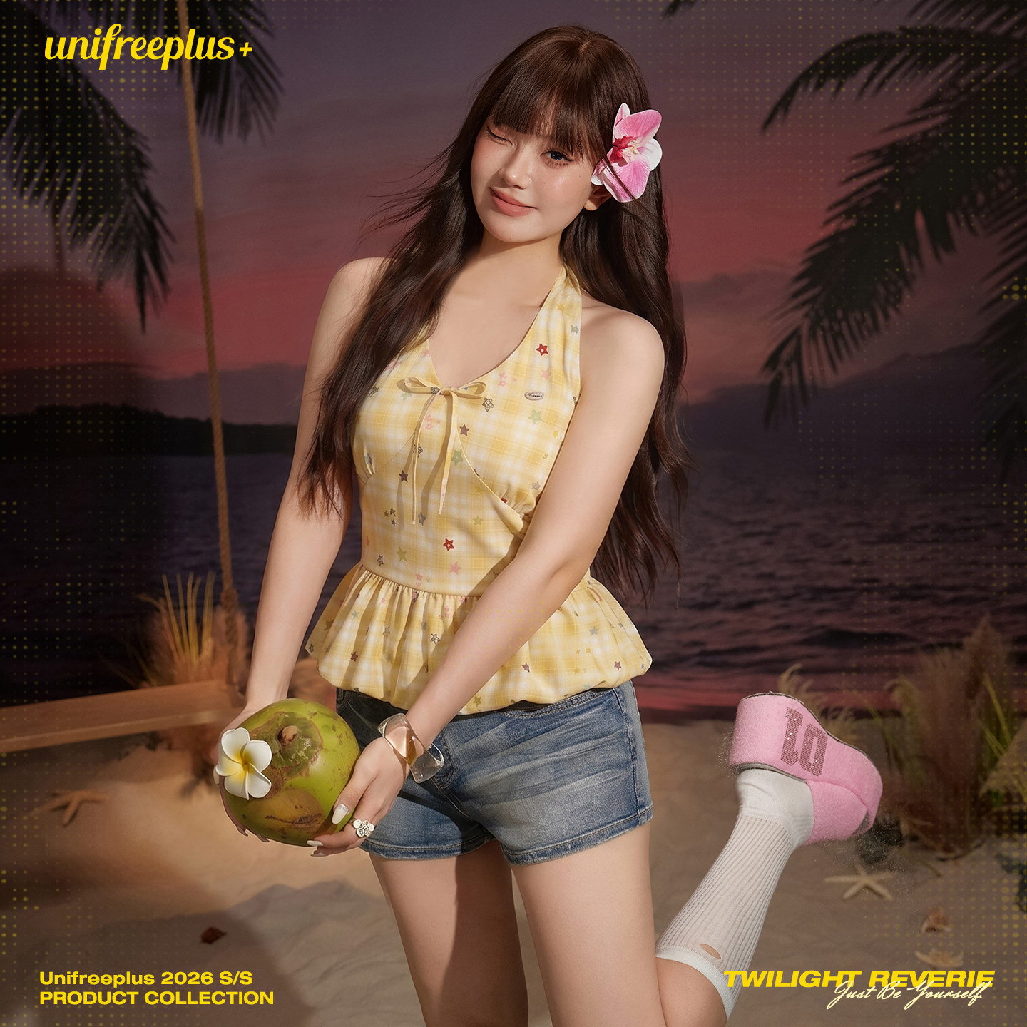 UNIFREEPLUS大码挂脖吊带背心图片