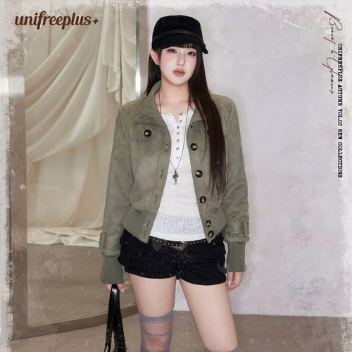 UNIFREEPLUS大码复古女士外套