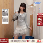 大码 UNIFREEPLUS 双皮奶软糯针织·月光奶冻Tee T恤女百搭上衣