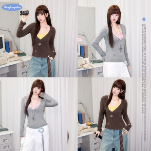 百搭长袖 大码 T恤内搭上衣 软糯慕斯质地·余温TEE UNIFREEPLUS