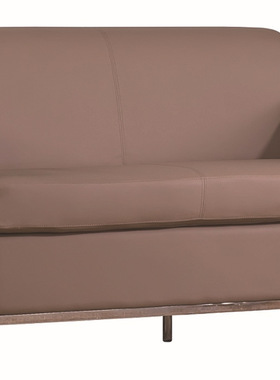 睿客临棕黄色-优质亮皮pu沙发经典办公沙发椅盟直销42盟