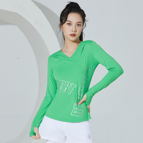 cosleaf/科里芙运动服女新款户外跑步训练上衣修身连帽健身瑜伽服