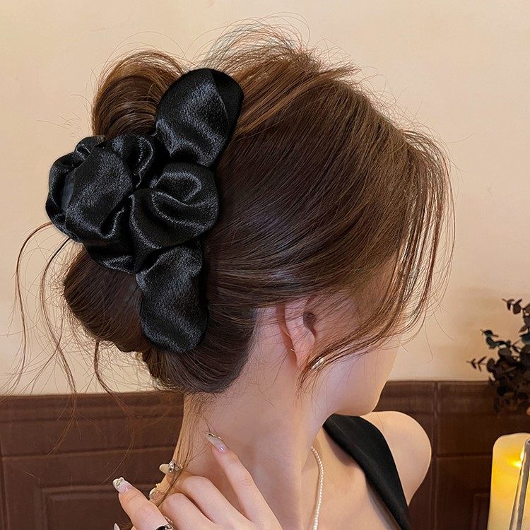 13mm大号缎面鲨鱼夹后脑勺发量多