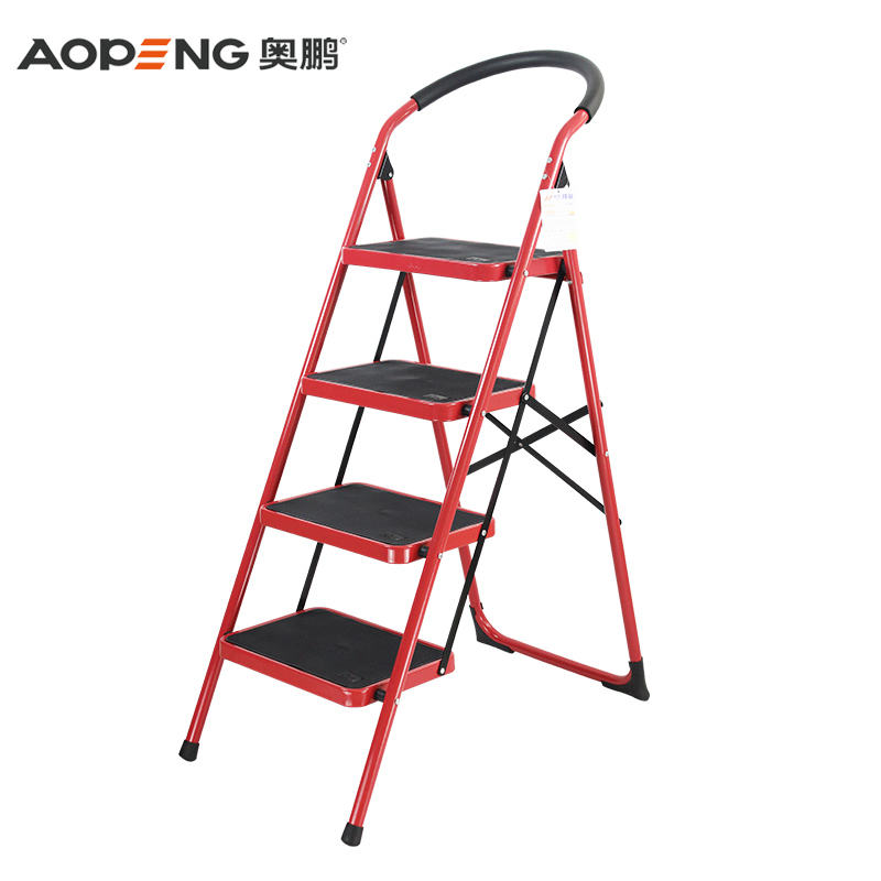 出口奥鹏安全二两三四五步折叠人字梯子家M用梯室内梯凳小楼梯加