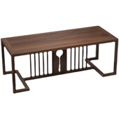 新中式 组 全实木老榆l木书桌书法桌电脑桌写字台画案书房家具套装