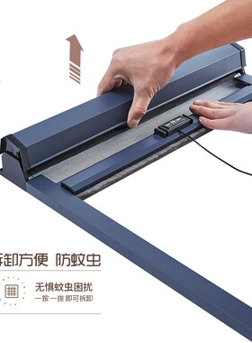 新品可拆洗隐形纱窗加厚铝合金z防蚊防虫上下拉式推拉式缩卷筒式