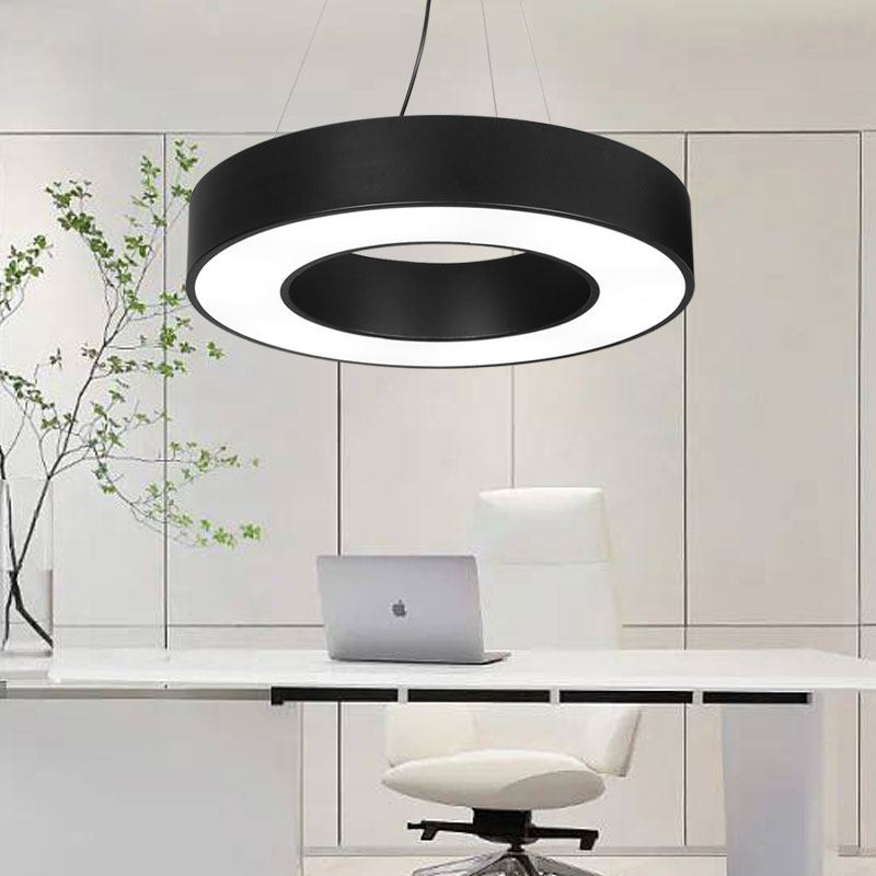 简约led单头吊k灯造型灯办公室工作会议室超市商场培训室健身房灯