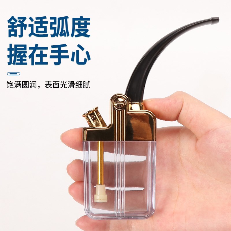 粗中细支三用水烟壶经典老t式双重过滤水烟斗烟嘴过滤器水烟筒全