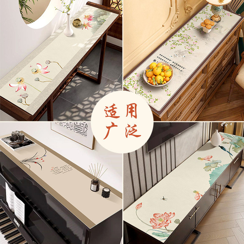 电视柜垫子桌布桌布PVCt 餐桌垫防水防油免洗餐柜鞋柜茶几保护垫