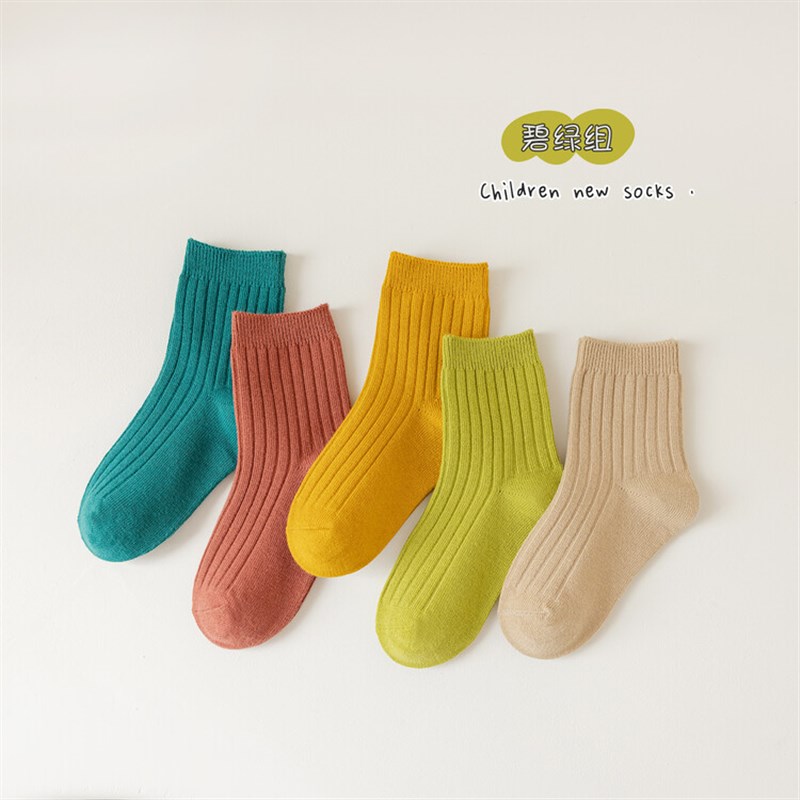 儿童袜子新疆长隆棉n男女童薄款袜子中筒袜全棉休闲春秋款保暖童