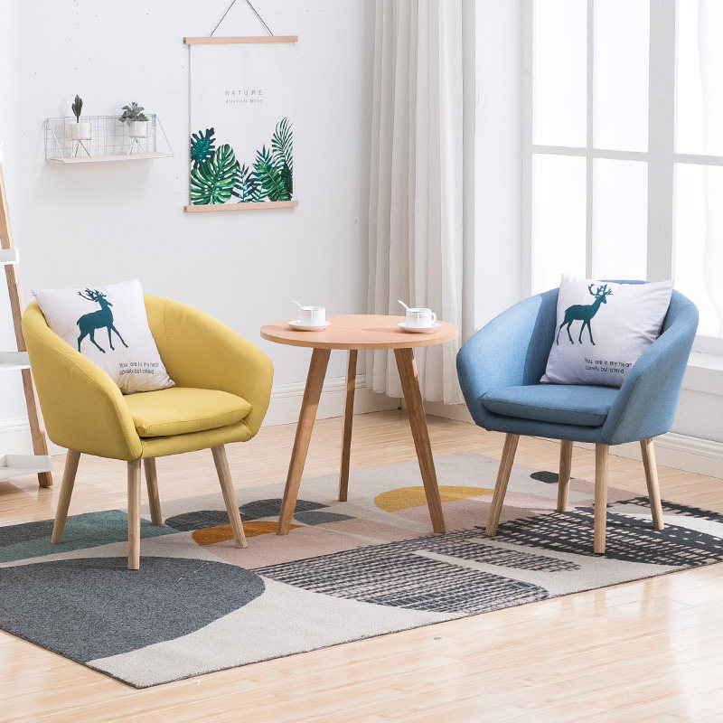 办公沙发茶几组合k商务接待室会客组合单人小型心理咨询办公室沙