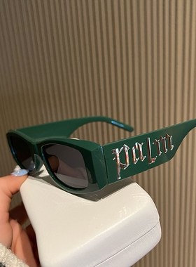 欧美街头凹造f型装饰嘻哈太阳眼镜网红显脸小方形眼镜遮阳墨镜女