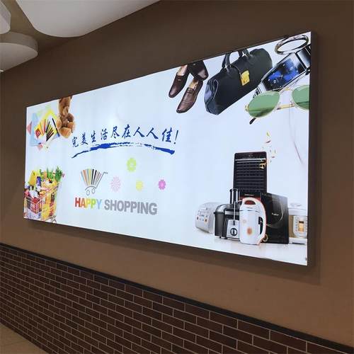 LED天花uv软膜无边户外防水卡布拉布灯箱广告牌定做双面圆形灯箱