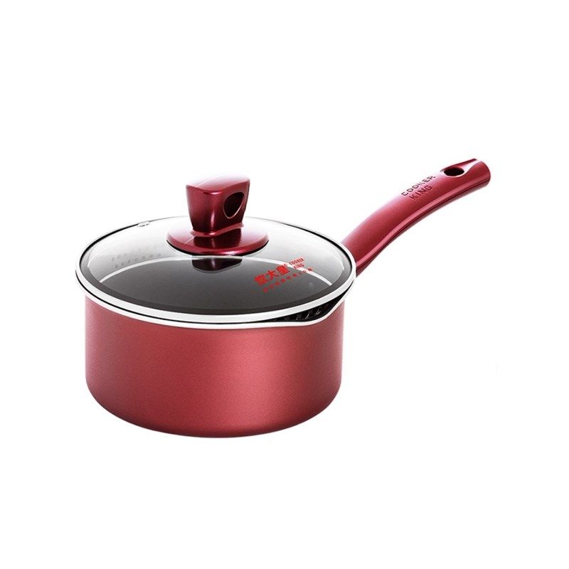 精选炊大皇奶锅不粘小汤锅辅食锅煮泡面热牛奶锅迷你锅电磁炉18cm