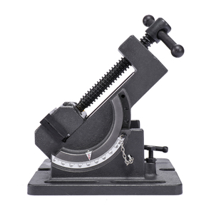 金丰可倾斜平口钳0 角度虎钳钻床台虎钳3寸4寸台钻夹具 90度导杆式