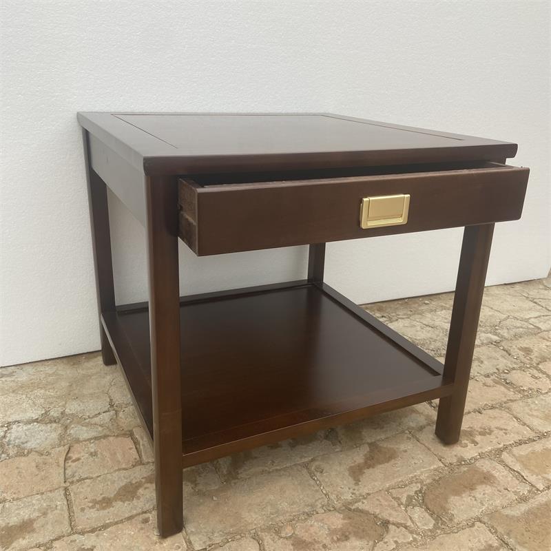 中式沙发边几角几柜实木小茶几简约小方桌多功能抽屉款客厅喝茶台