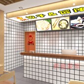 厨房防油贴纸耐高温掉灰墙专用墙纸自粘防水防潮铝塑板仿瓷砖墙贴