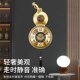 挂墙大气装 中式 饰时钟 挂表时尚 仿铜轻奢挂钟客厅葫芦福字静音新款