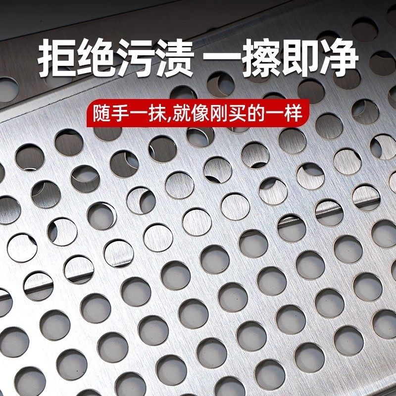 德国304不锈钢加厚防盗窗垫板防护网窗台冲孔板防坠落安全网护栏