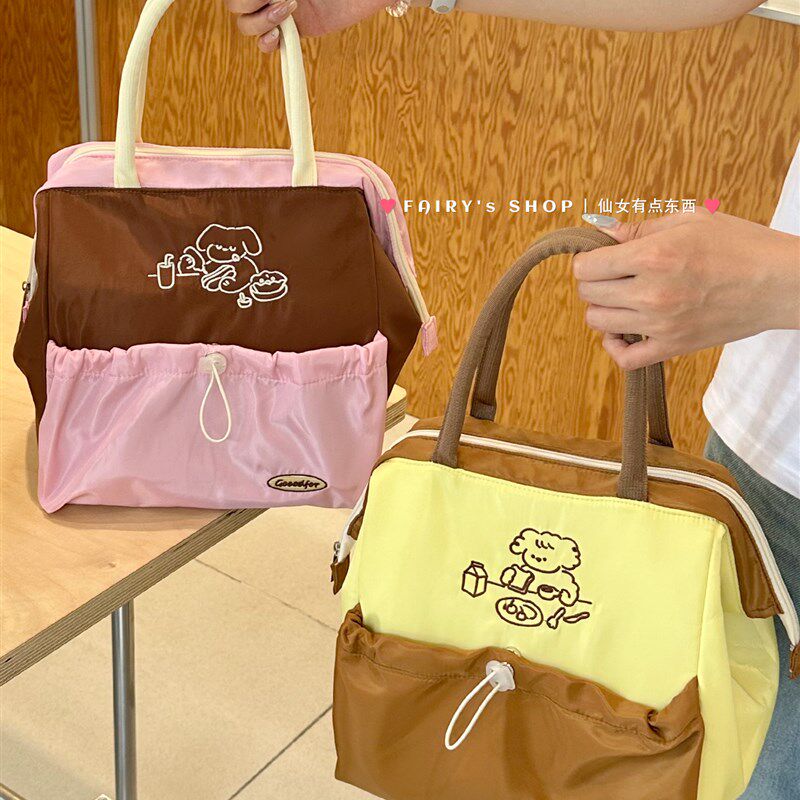 大容量饭盒包手提便携上班族通勤加厚铝箔保温带饭包便当包饭盒袋