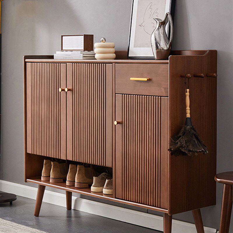 新款2022爆款实木入户鞋柜家用门口楼道外收纳柜透气玄关柜大容量