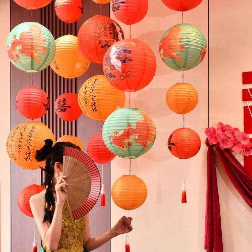 婚房装扮套装结婚喜字灯笼婚礼新娘拍照道具中式囍字创意装饰女方