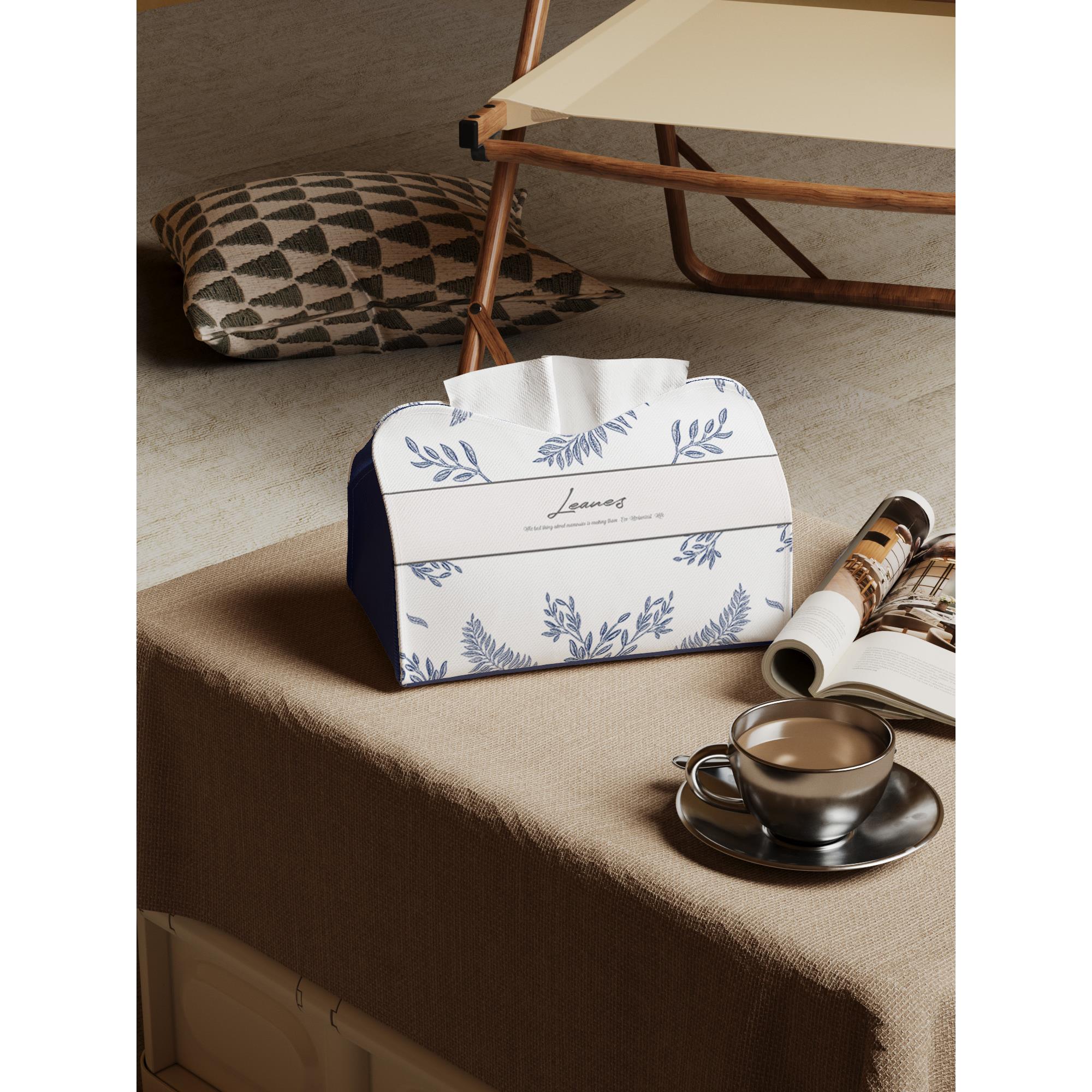 高级轻奢纸巾盒家用客厅餐桌床头柜布艺创意抽纸盒柔软绒面有质感