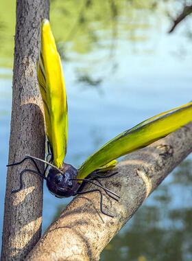 园林景观摆件 户外花园庭院装饰 彷真大蝴蝶摆件玻璃钢树脂工艺品