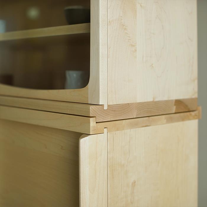 扶光组合柜 枫木收纳柜书柜飘窗玄关置物柜现代白色简约 素元家俱