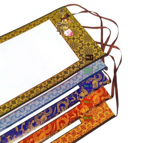 专用涂布花鸟字书写纸、画卷、空白书法、挂卷画卷纸