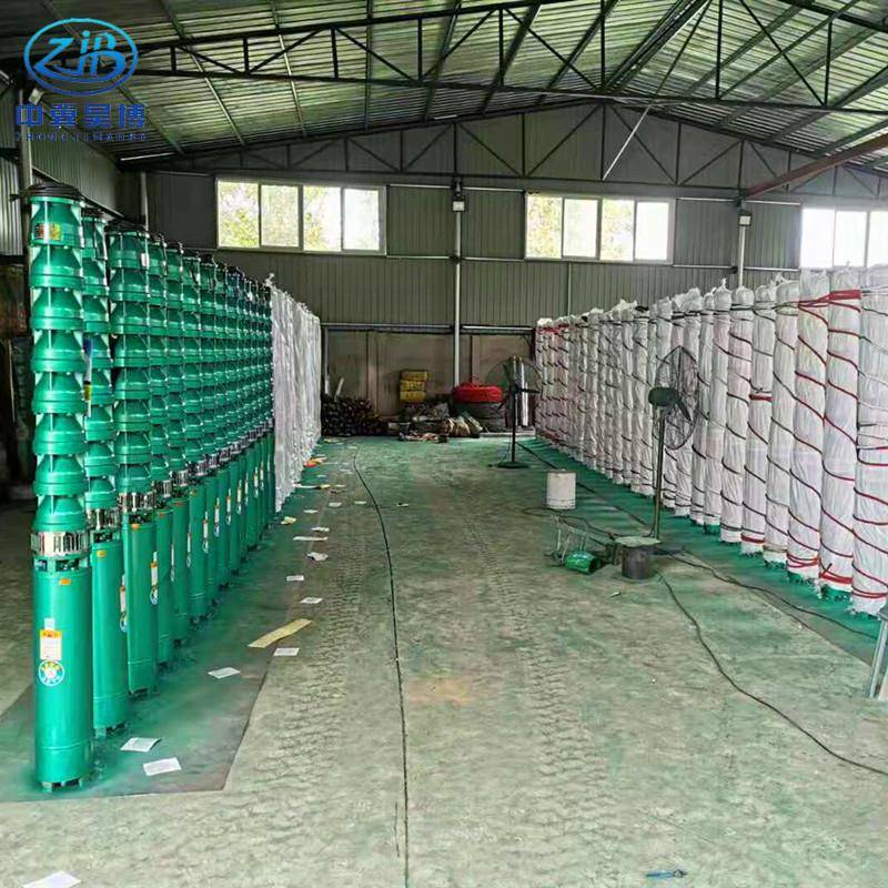 河北昊博水泵175QJ10-112-7.5立式多级潜水深井泵QJ铸铁耐磨电泵