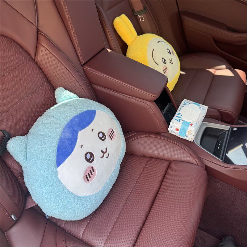 精选可爱吉伊卡哇睡衣车载毛绒抱枕小八汽车头枕护颈枕女生卡通腰
