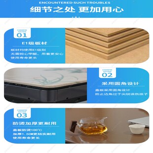 精选麻将机通用防烫加厚盖板麻将桌木质盖子板正方形餐桌板防烫桌