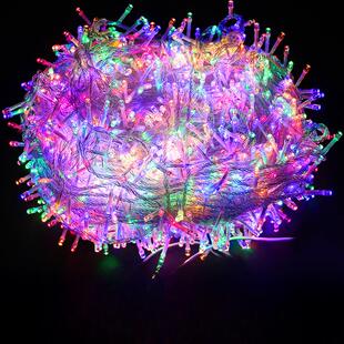 Led户外防水小彩灯闪烁串灯新年春节装饰布置气氛串灯