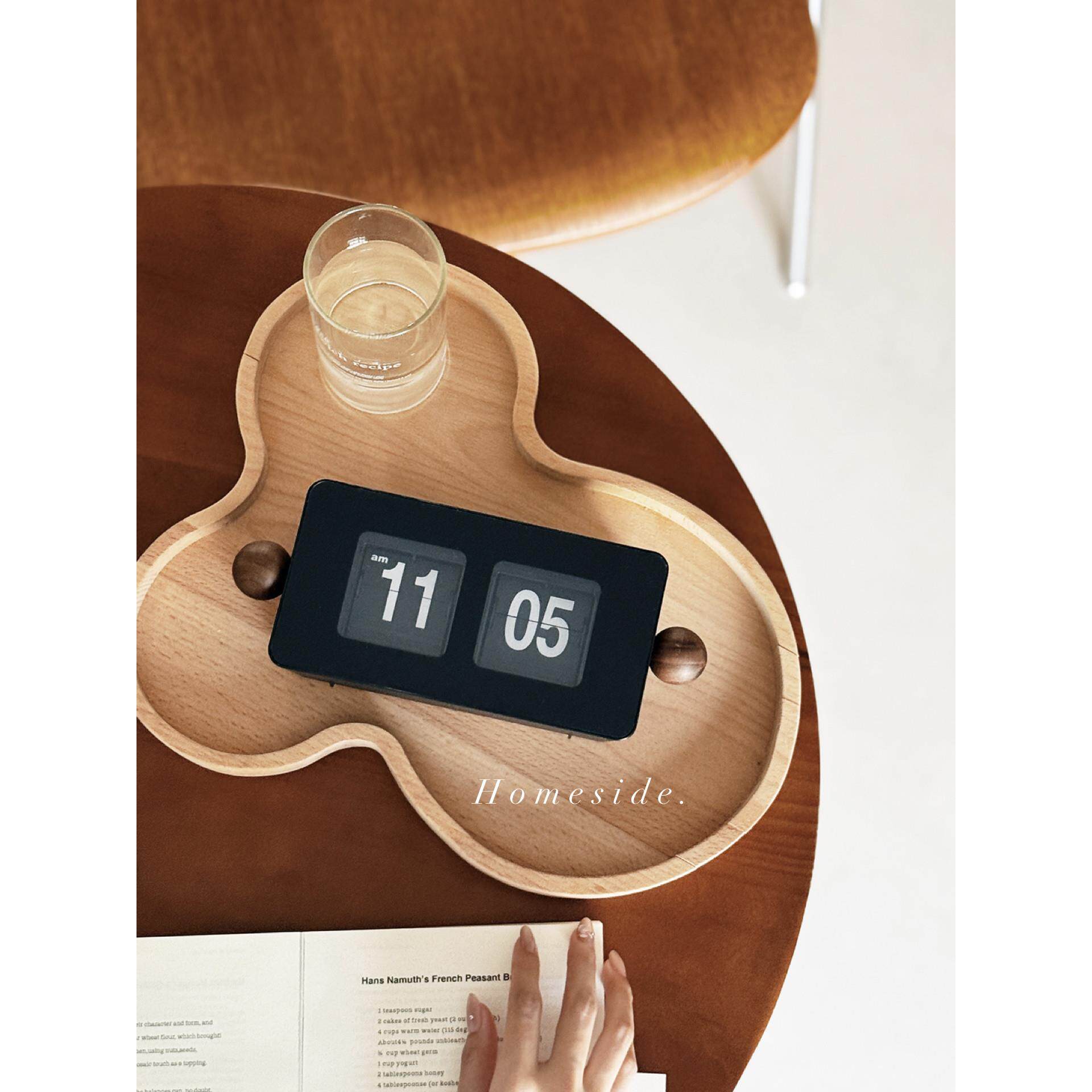 Homeside球球自动翻页钟ins中古风桌面时钟覆古电子钟创意摆件