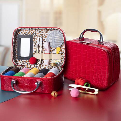 针线盒结婚嫁妆陪嫁针线套装家用针线包工具缝纫用品收纳盒