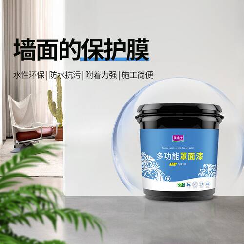 美涂士罩面漆防水性罩光漆室内墙面透明光油清漆乳胶漆艺术漆哑光