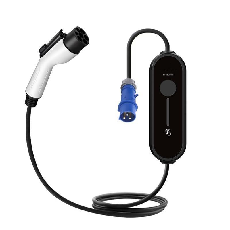 1.7英寸LCD显示屏家用便携式充电枪，充电桩