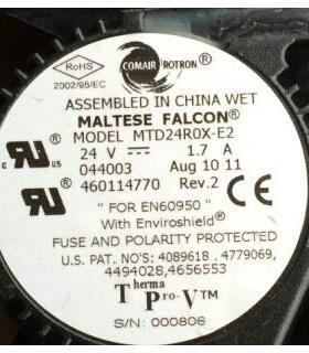 17厘米风扇 克姆罗顿 MTD24R0X-E2 24V 1.7A 17251变频器防水风扇