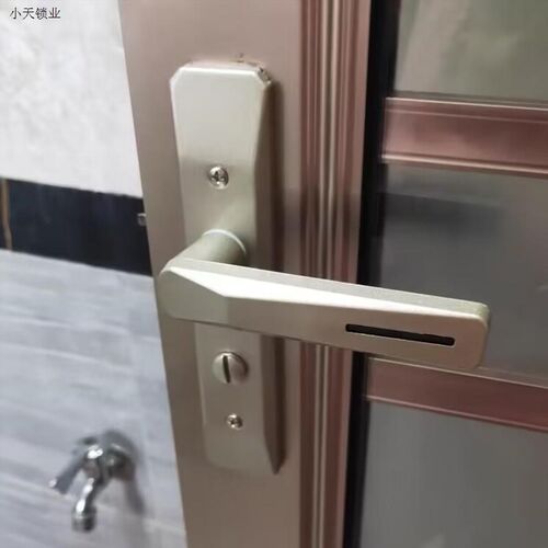 卫浴门锁厕所铝合金门锁玻璃门锁不锈钢执手锁通用型洗手间卫生.