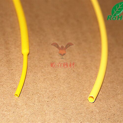 环保黄色热缩管2.5 热缩套管2.5mm 环保足米 低温收缩 200米/卷