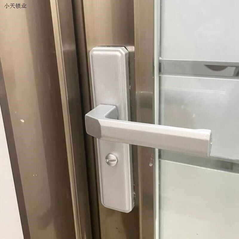 卫生间门锁浴室铝合金洗手间单舌门把手厕所通用型家用型门锁.