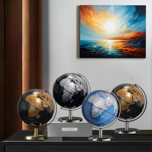 小号地球仪现代简约轻奢高档摆件家居装饰品客厅书房摆设办公礼品