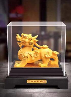 绒沙金貔貅金蟾镀金摆件办公室家居工艺品店铺开张开业活动礼品