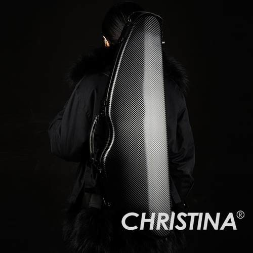 小提琴琴盒 黑色条纹 半圆琴盒 轻便易携带 4/4尺寸