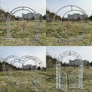 婚庆拱门桁架门婚礼花架拱门心形装饰门户外铁艺拱门婚礼装饰门