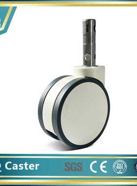 江庆万向轮6寸28轴30轴双轮TPR轮150mm中控轮医院病床脚轮30度45