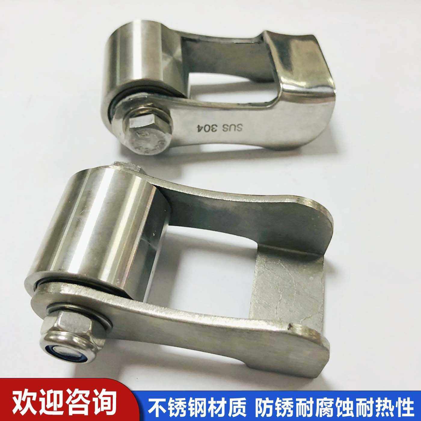 不锈钢把子轮工业风精铸304活动滑轮架带中轴无槽38*38定向轮,基础建材,滑轮,淘宝优惠券,粉丝福利购,淘宝优惠卷