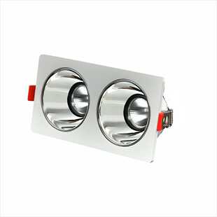 卡MR16卤素灯杯GU10方单头双头三头四头格栅铁灯壳 可替换灯具灯